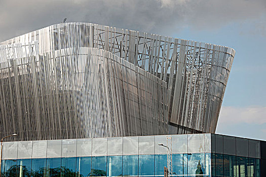 独特,金属结构,屋顶,建筑,斯德哥尔摩,瑞典