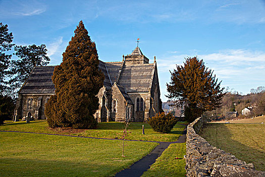 教堂建筑,坎布里亚,英格兰