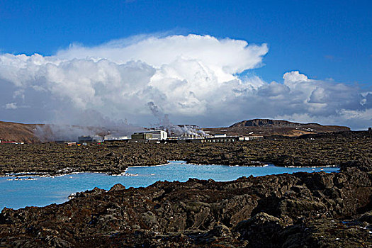 地热,沐浴,蓝色泻湖,冰岛