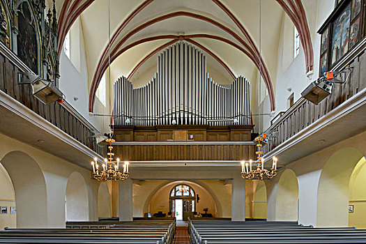 琴乐器,牢固,教堂,罗马尼亚,欧洲