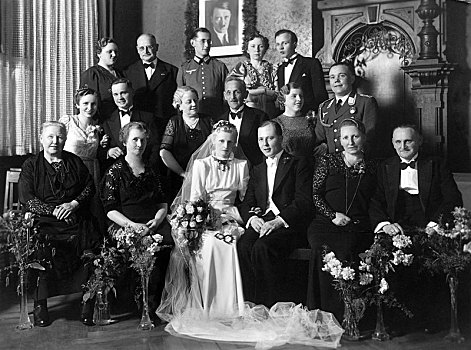 婚礼,照片,头像,阿道夫-希特勒,两个男人,制服,国家,社会主义,20世纪40年代,德国,欧洲