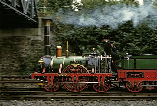 蒸汽机车,仿制,岁月,周年纪念,庆贺,波鸿,北莱茵威斯特伐利亚,德国