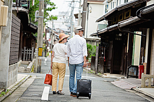 老年,夫妻,旅行