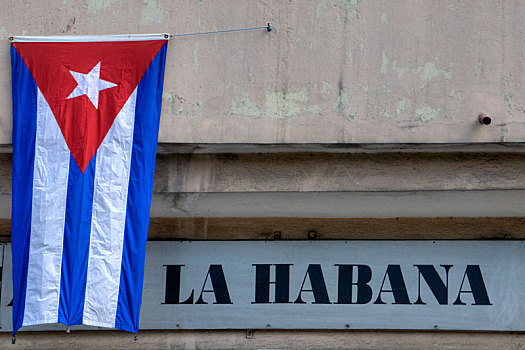 古巴,旗帜,文字,哈瓦那