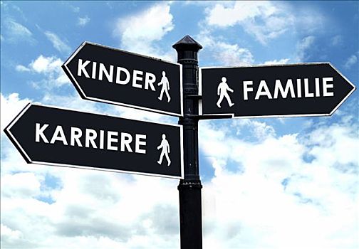 路标,人生,孩子,家庭