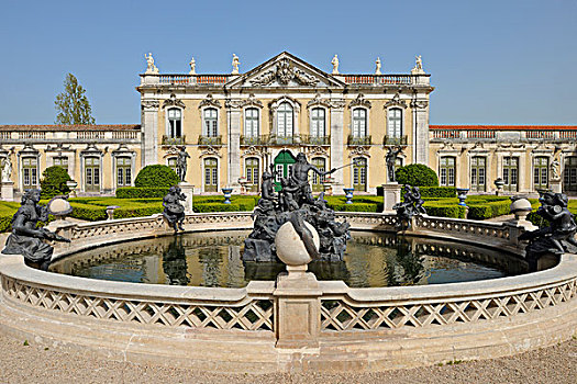 雕塑,喷泉,国家宫,格鲁斯宫,辛特拉,里斯本,葡萄牙