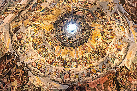 佛罗伦萨,托斯卡纳,意大利,室内,穹顶,佛罗伦萨大教堂