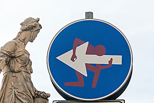 佛罗伦萨,路标,街头艺术
