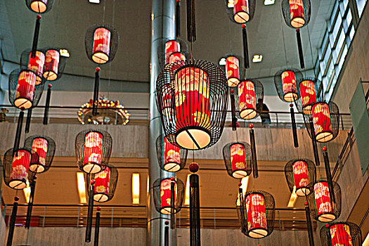灯笼,装饰,百货公司,新加坡