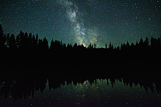 银河,星系,镍,盘子,省立公园,不列颠哥伦比亚省,加拿大