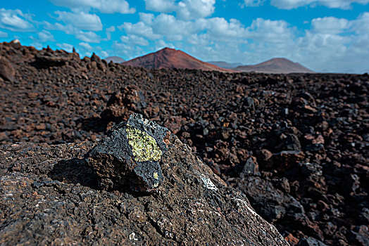 石头,蒂玛法雅国家公园,兰索罗特岛,加纳利群岛,西班牙,欧洲