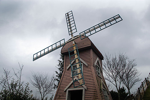 欧式风情小镇,荷兰风车
