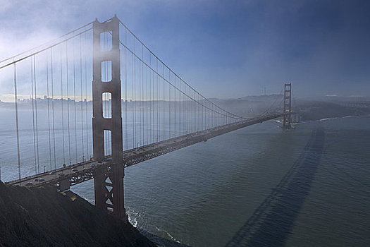 吊桥,海洋,金门大桥,旧金山湾,旧金山,加利福尼亚,美国