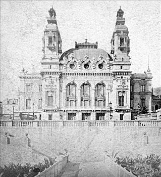 赌场,蒙特卡洛,摩纳哥,迟,19世纪