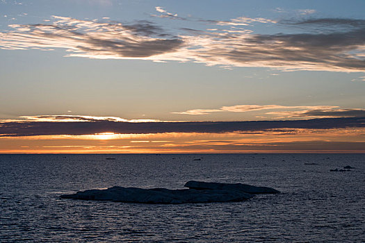 日落,格陵兰