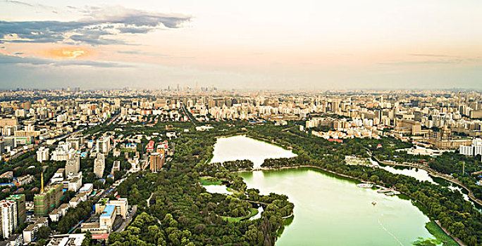 北京城市全景鸟瞰
