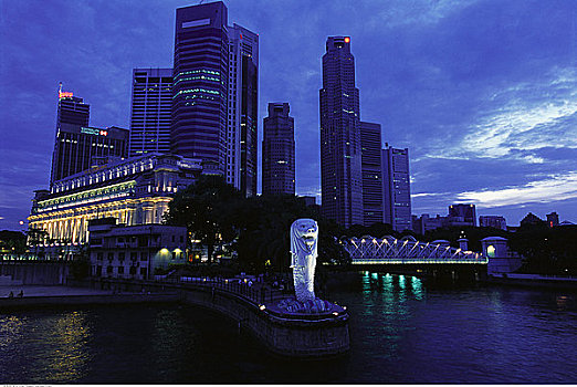 城市,鱼尾狮,新加坡