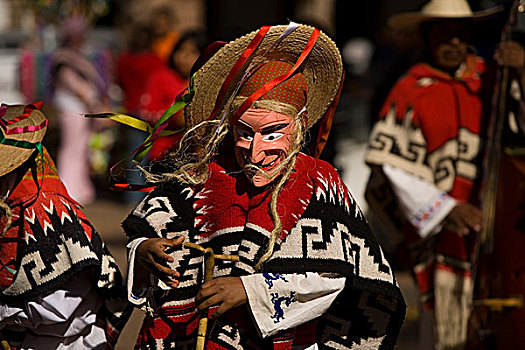 舞者,跳舞,老人,巴兹瓜罗,米却阿肯州,墨西哥,北美