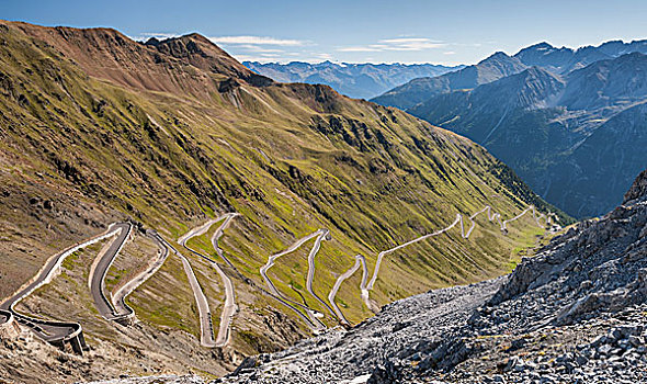 道路,高山,东方,坡道,国家公园,南蒂罗尔,特兰提诺阿尔托阿迪杰,意大利,欧洲