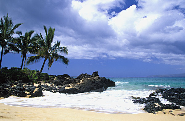 美国,毛伊岛,夏威夷,秘密,小湾,海滩