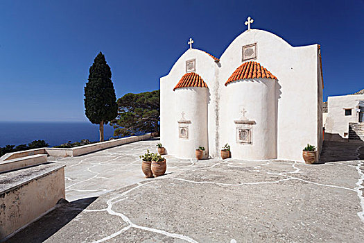 寺院,克里特岛,希腊,欧洲