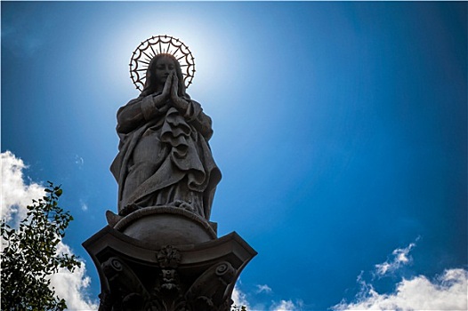 圣母玛利亚,雕塑,布达佩斯,匈牙利