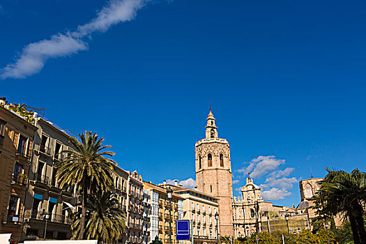 瓦伦西亚,广场,大教堂,西班牙