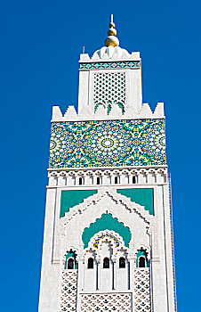 卡萨布兰卡,摩洛哥,户外,尖顶,著名,哈桑二世清真寺,清真寺,世界建筑