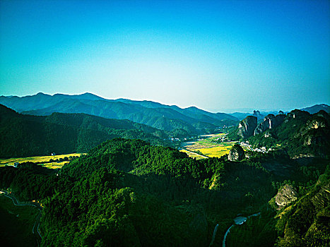 湖南崀山风景区地质公园油菜花