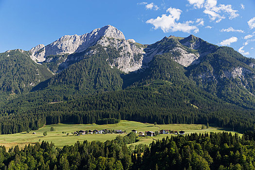 凹陷,山,阿尔卑斯山,奥地利,欧洲