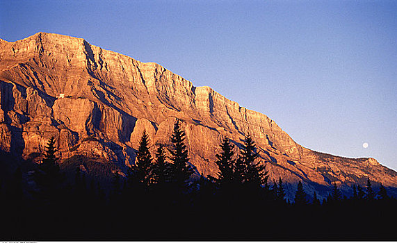 落基山脉,靠近,班芙,艾伯塔省,加拿大