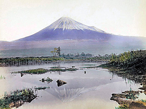 火山,富士山,日本,亚洲