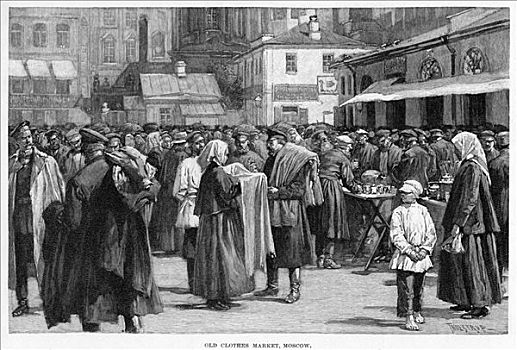 衣服,市场,19世纪,世纪
