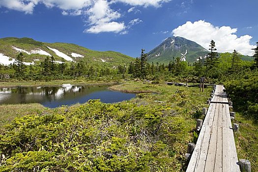 湖,山