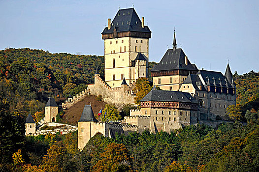卡尔斯丁城堡,波希米亚,捷克共和国,欧洲