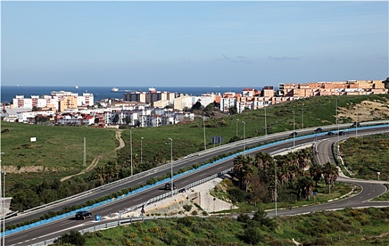 公路,阿尔赫西拉斯,安达卢西亚,西班牙
