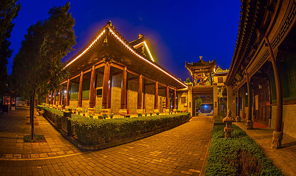 西安古观音禅寺夜景