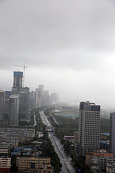 8号台风,巴威,威力巨大,暴雨大风轮番袭击下的城市