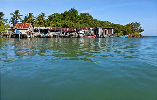 泰国,渔村