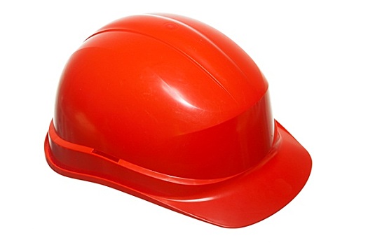 红色,安全帽,施工人员,建筑工人,隔绝,白色背景