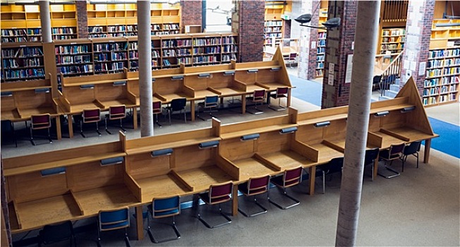 空座位,书架,大学,图书馆