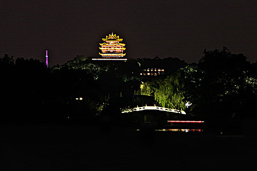 杭州城隍阁夜景