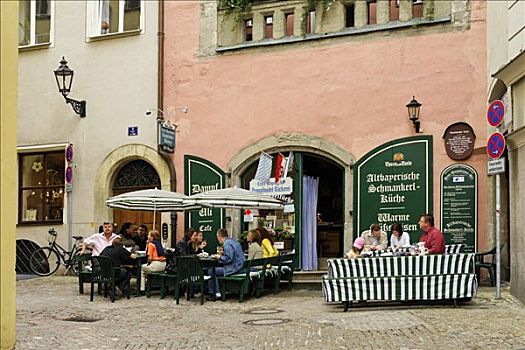 餐馆,雷根斯堡,巴伐利亚,德国
