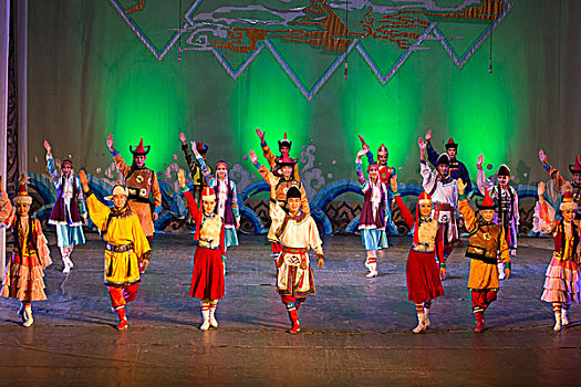 亚洲,蒙古,乌兰巴托,蒙古人,国家,歌曲,跳舞,学习,合演,民族舞,使用,只有