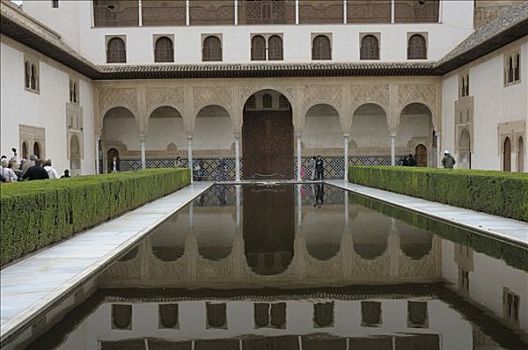 宫殿,阿尔罕布拉,格拉纳达,安达卢西亚,西班牙,欧洲