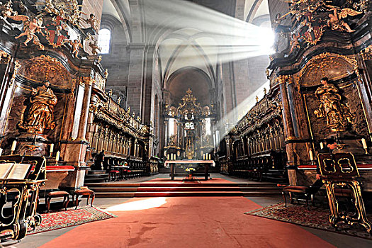 高,圣坛,蠕虫,大教堂,建造,莱茵兰普法尔茨州,德国,欧洲