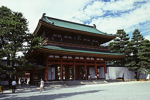 日本,京都,平安神宫,神社