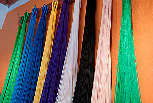 围巾,悬挂,市场货摊,墨西哥