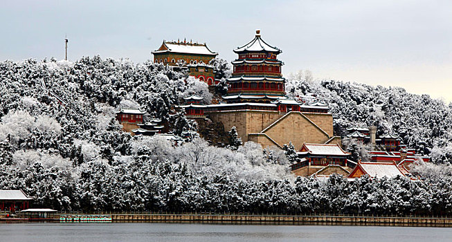 颐和园雪景