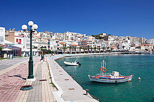港口,散步场所,东方,克里特岛,希腊,欧洲